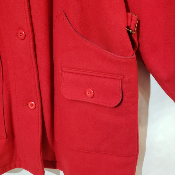Woolrich wool coat red long coat - Picture 3 of 13